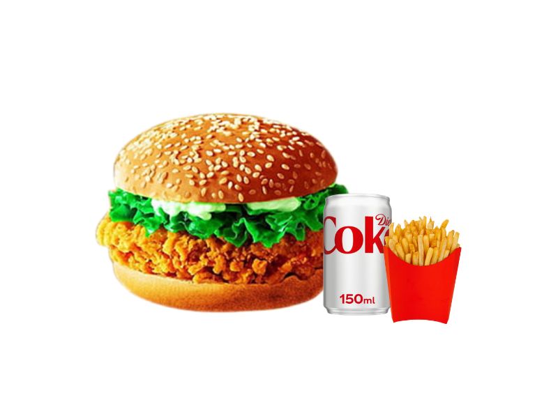 Chicken Fillet Burger meal