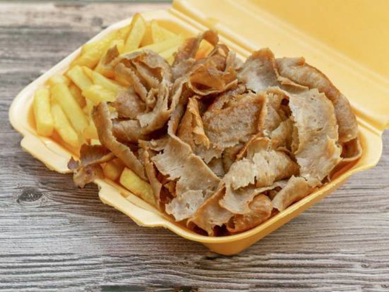 Lamb Doner Meat & Chips