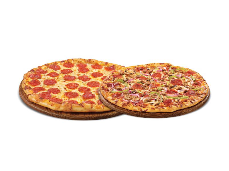 Buy 1 Get 1 Free 12" Pizzas