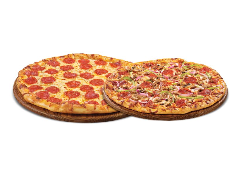 Buy 1 Get 1 Free 14" Pizzas