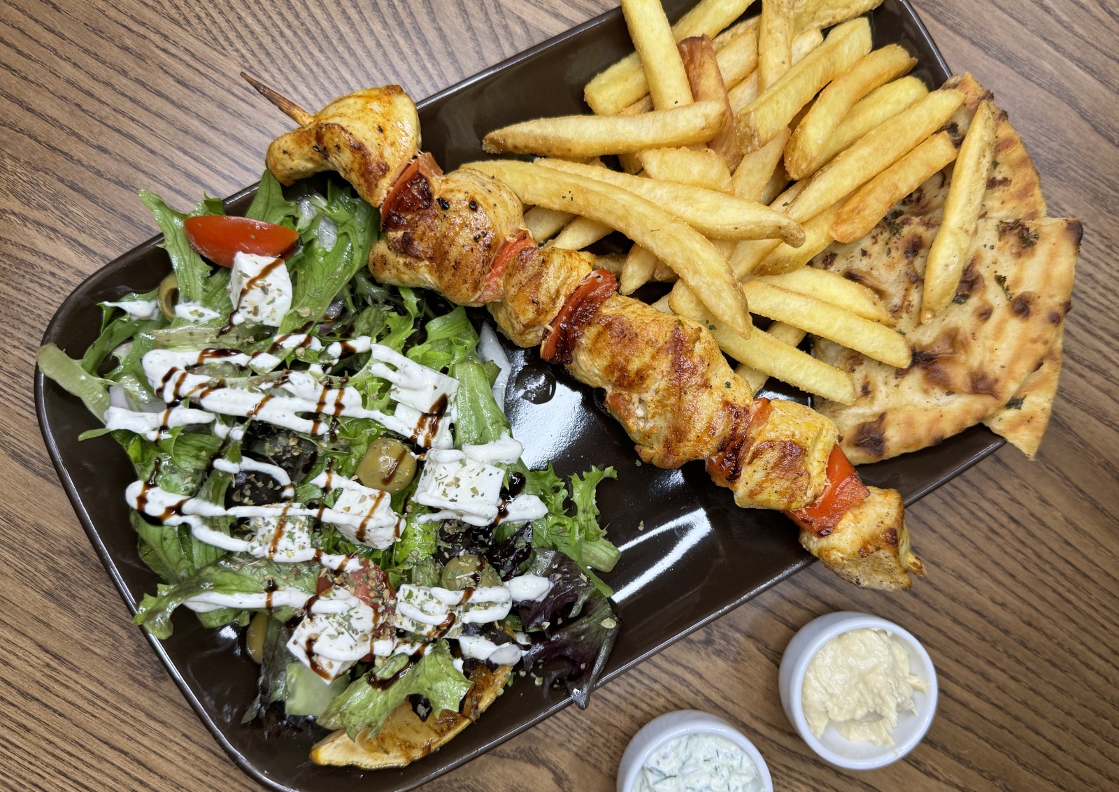 Grand Greek Platter with Souvlaki Chicken
