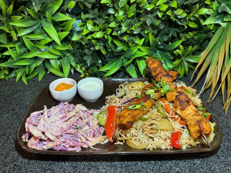 Jood Signature Platter with Marinated Chicken