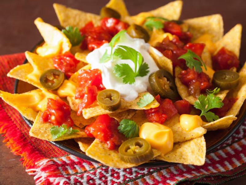 Nachos, Cheese, Jalapenos & Salsa
