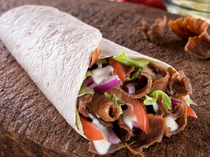 Garlic Wrap with Donner Meat