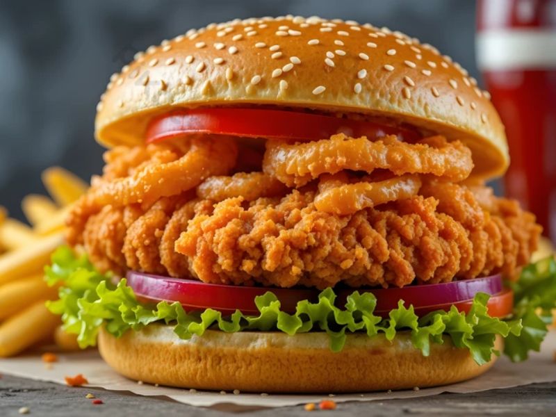 Chicken Sizzler Burger